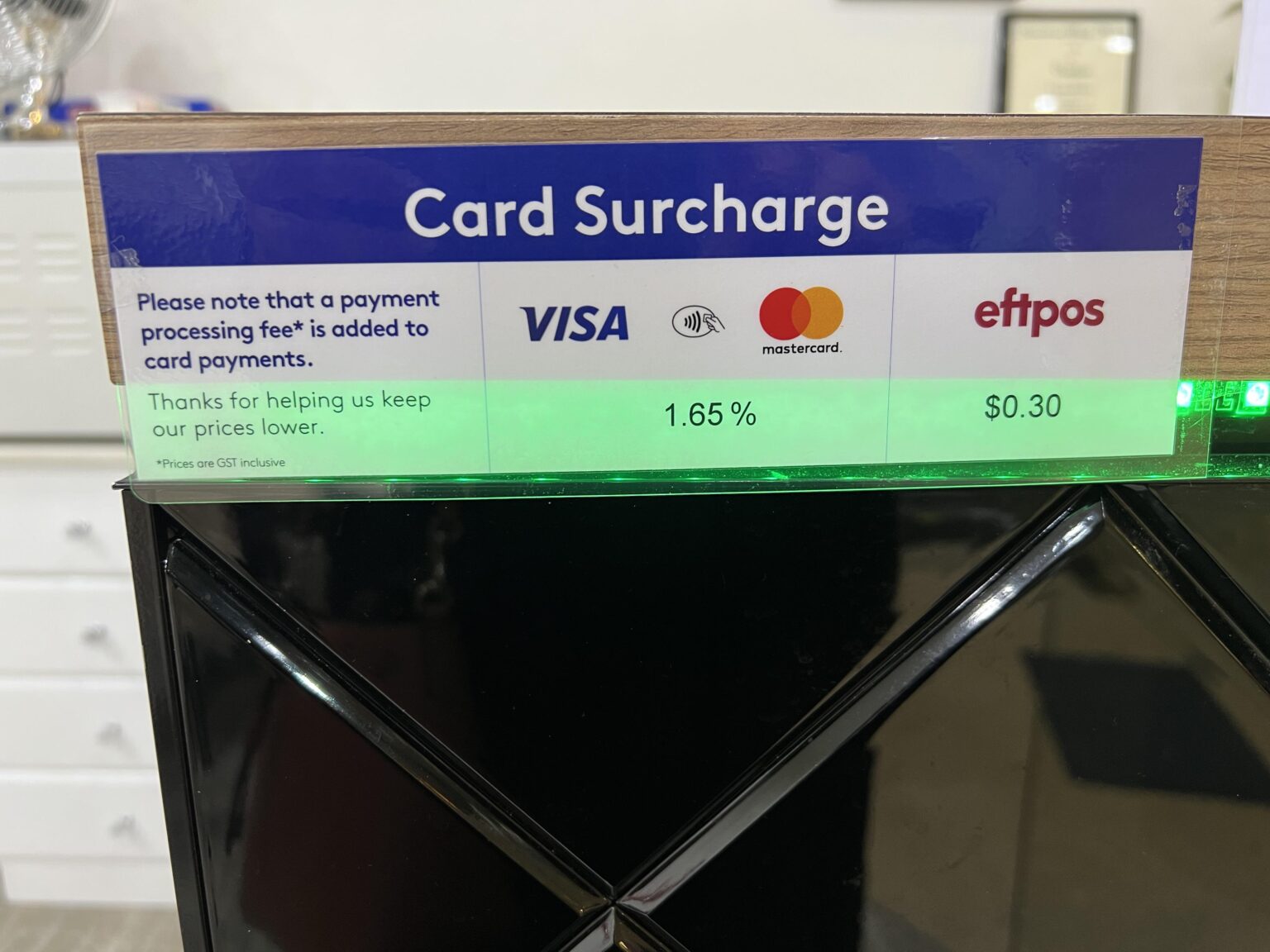 Compliance – Credit Card Surcharges